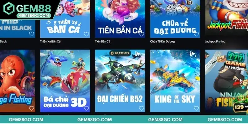 Tính năng hiện đại tích hợp trong bắn cá Gem88
