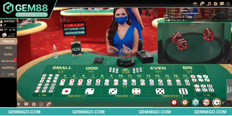 Sicbo là phiên bản mở rộng của tài xỉu truyền thống